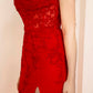 Sweetheart Red Prom Dress With Applique