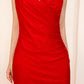 Mermaid Spaghetti Straps Red Prom Dress