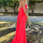 Mermaid Long Pink Prom Dress With Slit