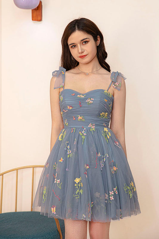 A-line Tulle Homecoming Dress