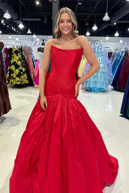 Sexy A line Red Prom Dress