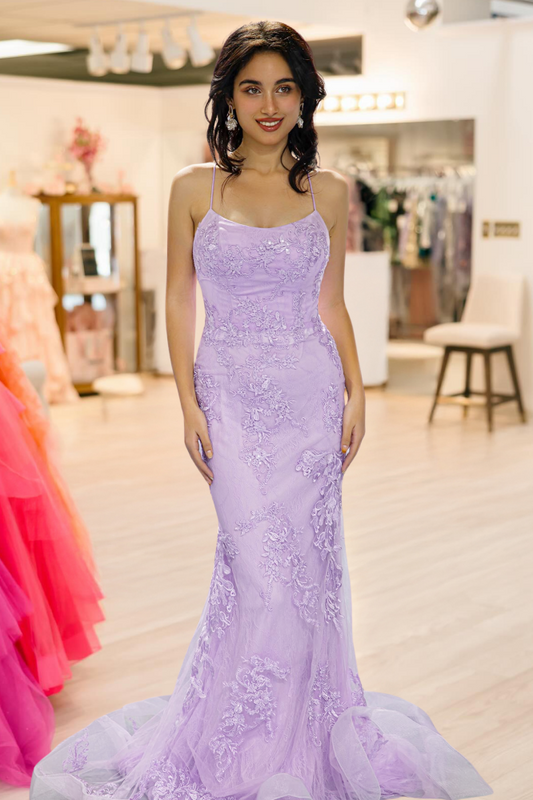 Mermaid Sexy Lilac Prom Dress