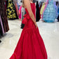 Sexy A line Red Prom Dress