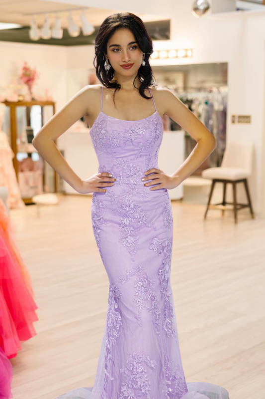 Mermaid Sexy Lilac Prom Dress