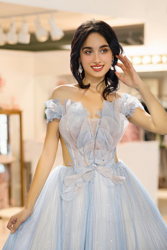 A Line Princess Prom Dress